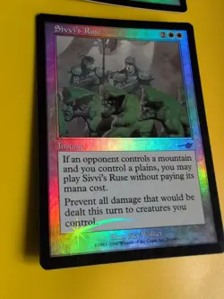 Sivvi's Ruse x2 Instant MTG 2Card. OLD VINTAGE FOIL. NEMESIS. - Image 4