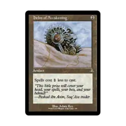 WOTC Dominaria Remastered Helm of Awakening (Retro Frame) (U) (Foil) NM - Image 1