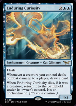Enduring Curiosity [Duskmourn: House of Horror] NM MTG Near Mint - Image 1
