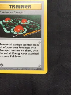Pokemon Cards: Base Set 1st Edition Uncommon: Pokemon Center 85/102 - Image 4