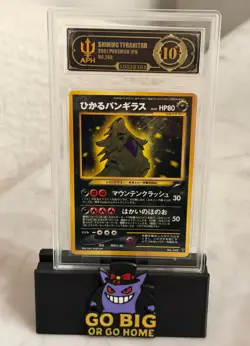 2001 Pokemon Japanese Neo 4 #248 Shining Tyranitar APH 10 Black Label - Image 1