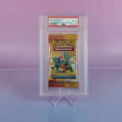 HS UNDAUNTED GRADED BOOSTER POKEMON INTL. SAMPLING PACK 2010 GERMAN PSA 8 - Image 1