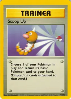 Scoop Up - 78/102 Base Set - WOTC Unlimited - Pokemon TCG 1999 - Image 1