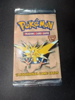 Pokemon Booster Fossil Unlimited Zapdos - Vide Empty - US - Image 1