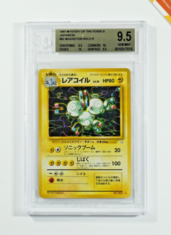 Pokemon BGS 9.5 Magneton #082 Holo 1st Ed Fossil 1997 Japanese - Image 1