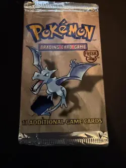 Pokemon Booster Fossil Unlimited Aerodactyl - Vide Empty - US - Image 1
