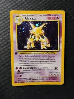 Pokemon Alakazam Prima Edizione 1/102 | Set Base | ITA (Poor/Played) - Image 1
