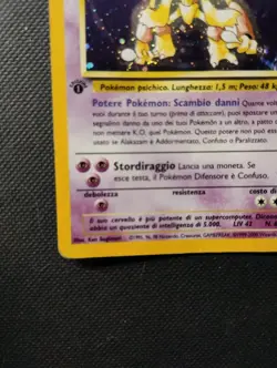 Pokemon Alakazam Prima Edizione 1/102 | Set Base | ITA (Poor/Played) - Image 4