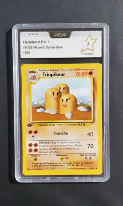 Carte Pokemon Triopikeur 19/102 Edition 1 - Set de Base - FR - PCA 7 - Image 1