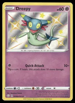 Pokemon Cards Dreepy SV060/SV122 Shining Fates Shiny Vault Rare Shiny LP - Image 1