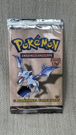 Wotc Wizards Of The Coast Pokemon Cards EMPTY PACK Fossil 1st Edition Aerodactyl - Image 1