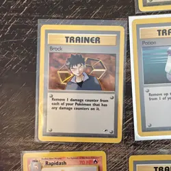 Pokemon TCG Trainer Cards Vintage Base Set Brock 98/132 Rapidash - Image 2