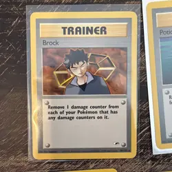 Pokemon TCG Trainer Cards Vintage Base Set Brock 98/132 Rapidash - Image 3