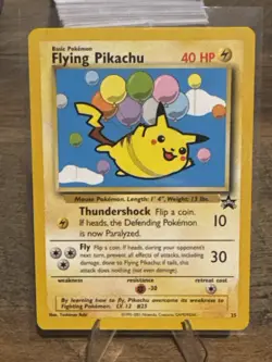 Flying Pikachu Black Star Promo #25 WOTC Vintage Pokemon Card MINT/NM - Image 1