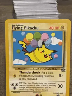Flying Pikachu Black Star Promo #25 WOTC Vintage Pokemon Card MINT/NM - Image 2