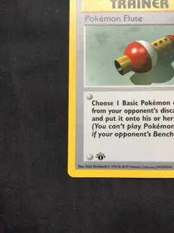 Pokemon Cards: Base Set 1st Edition Uncommon: Pokemon Flute 86/102 - Image 5