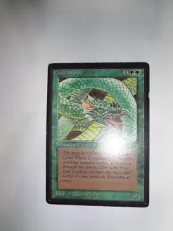 MTG MAGIC THE GATHERING CARD ORIGINAL BETA GREEN CRAW WURM CREATURE x1 - Image 1