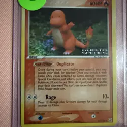 Ditto [Charmander] 37/113 EX Delta Species Pokemon Card Reverse Holo Rare - Lp - Image 1