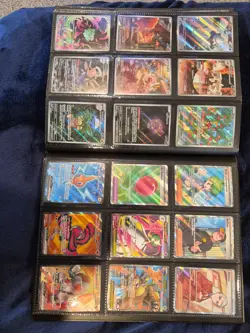 lot of 18 pokemon cards all rare right out of the packs to binder - Image 1