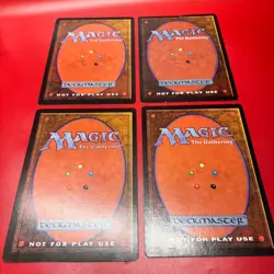 Lot 4 MTG Oversized 6x9 Promo Cards Shivan Dragon Black Lotus Juzam Jesters Cap - Image 2