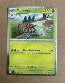 Yanmega SVP 187 Journey Together Black Star Cosmos Promo Pokemon TCG Cards - Image 1