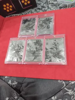 Dragon Ball Super TCG Silver Card SD17-02 ST SS4 Son Goku BT20-056 UC 5 Lot - Image 1