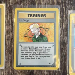 Pokemon TCG Trainer Cards 20 Cards Lt. Surge 101/132 Non-holo Vintage Base set - Image 2