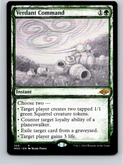Magic the Gathering Showcase Verdant Command Modern Horizons 2 MTG Free Shipping - Image 1
