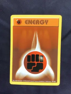 Pokemon Cards: Base Set Shadowless Common: Fighting Energy 97/102 - Image 1