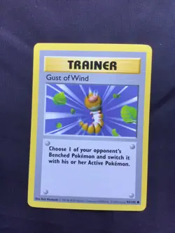 Pokemon Cards: Base Set Shadowless Common: Gust of Wind 93/102 - Image 1