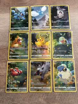 Pokemon TCG Crown Zenith Galarian Gallery NM Full Art Set 9 GG26-GG34 - Image 1