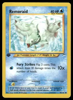Pokemon Tcg LP Remoraid [1st Edition] #80 Neo Destiny - Image 1