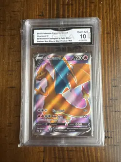 2020 Pokemon Sword and Shield Charizard v SWSH050 Black Star Promo - Image 1