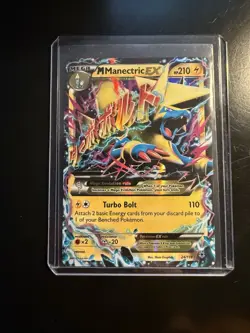 2014 Pokemon XY Series Phantom Forces Mega Manectric ex Holo #24/119 - Image 1