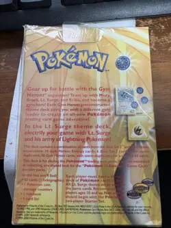 Pokemon Lt. Surge Theme Deck - SEALED - Image 2