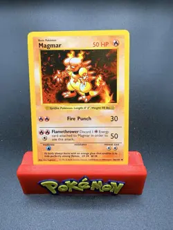 Pokemon - Base Set Shadowless - Magmar 36/102 - Uncommon LP - Image 1