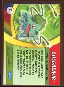 Bulbasaur Non-Holo 11 Ex/NM- Topps Advanced Challenge Pokemon - Image 2