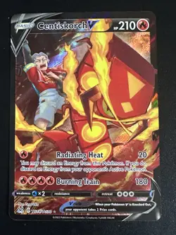 Centiskorch V TG14/TG30 Pokemon Lost Origin Trainer Gallery Ultra Rare Holo NM - Image 3