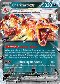 Pokemon TCG Charizard ex 125/197 Full Art Ultra Rare Obsidian Flames NM/M - Image 1