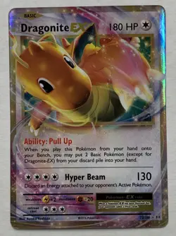 Pokemon XY Evolutions Dragonite EX 72/108 Ultra Rare Holo NM - Image 1