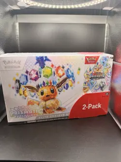 Pokemon Prismatic Evolutions 2 Pack ETB + Booster Bundle Elite Trainer Box - Image 1