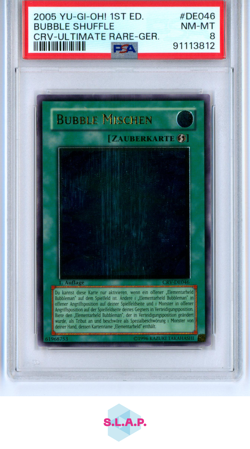 BUBBLE MISCHEN YUGIOH CRV-DE046 2005 CYBERNETIC REVOLUTION UR GER PSA 8 - Image 1