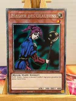 Magier Des Glaubens RA03-DE090 Platinum Secret Rare Deutsch NM YUGIOH - Image 1
