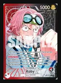 One Piece CCG Koby Alternate Art OP11-001 A Fist of Divine Speed - Image 1
