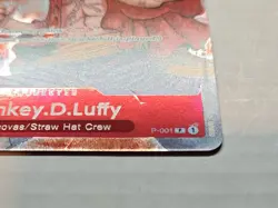 🏴‍☠One Piece Is Real Monkey D. Luffy Promo P-001 English Dented - Image 2