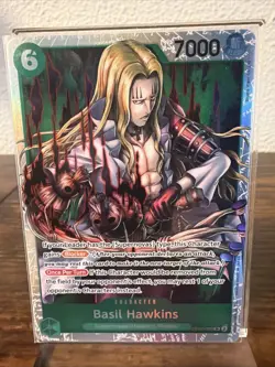 One Piece TCG English OP07-029 Basil Hawkins SR Foil - Image 1