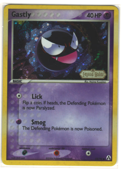 Pokemon Card - Gastly Legend Maker 52/92 Common Reverse Holo Stamped - Image 1