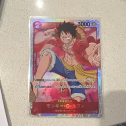 One Piece Monkey D. Luffy OP01-024 Holo Character Card 2 Cost 3000 Japanese - Image 1