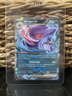 Pokemon TCG Gengar EX Temporal Forces Ultra Rare Card 104/162 NM - Image 1