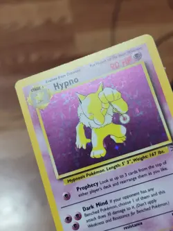 Hypno 8/62 Fossil Set Holo Rare Vintage WotC Pokemon Card LP! - Image 3